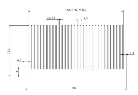 Цвет электронного теплоотвода 22KW VFD универсальный практически серебряный